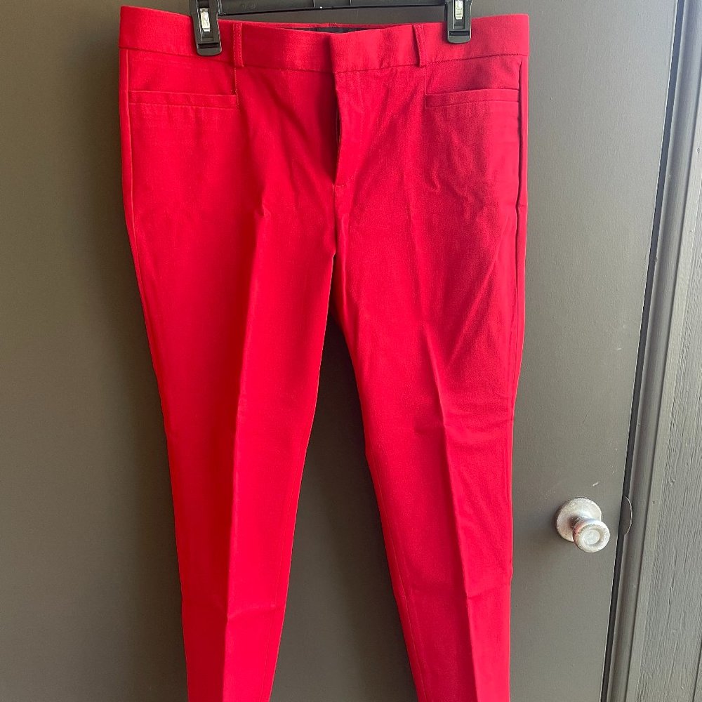 Banana Republic Dark Red SLoan Fit Pants 12